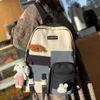 Kawaii Girl Harajuku Backpack Women Waterproof School Bag College Student Nylon Backpack Cute Book Female Bag Trendy New Fashion K726