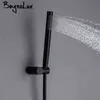 Bagnolux Copper Matter Black Round Handheld Shower Head PVC Hose Connector Adjustable Wall Holder Bathroom Accessorries H12097477287