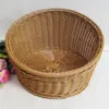 Panier de rangement domestique biseauté forme ronde pain fruits en osier organisateur maison cuisine salle de bain caisse paniers