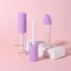 9 ml varita grande y gorda contenedores vacíos de brillo de labios blanco rosa botella de maquillaje de plástico transparente tubos de esmalte de labios punta de pincel lápiz labial líquido lipgl9182624