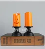 Halloween candle lamp LED Candlestick tabletop ornament site layout props ghost festival decoration pumpkin lamp By sea T2I52405