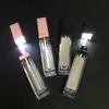 Private Label Beauty Cosmetics Packaging Whole Square Clear 7ML LED Empty Lip Gloss Tubes with Mirror Lipgoss Tube Bottle Lips8843725