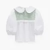 Za Spliced Textured Green Shirt Women Puff Sleeve Frayed Hem Vintage Summer Blouse Female Fashion Back Opening Casual Top 210602