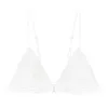 Sexy Corduroy French Triangle Cup Bra Strap Front Buckle Beautiful Back Thin Without Rims Underwear Women Bras250b