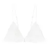 Reggiseno con coppa a triangolo francese in velluto a coste sexy con fibbia anteriore e bella parte posteriore sottile senza bordi intimo da donna Bras306a