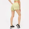 NWT Tummy Control Yoga dla kobiet Trening Działa Spodenki Sportowe Boczne Zipper Pocket Lightweight Oddychający Krótki