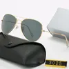 Gafas de sol de diseño clásico a la moda marca Vintage Pilot gafas de sol polarizadas UV400 hombres mujeres 58mm lentes de vidrio