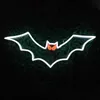 Enseigne de chauve-souris aux yeux rouges, magasin, Restaurant, Bar, boutique de cadeaux, panneau de décoration murale, lumière néon LED pour Halloween, 12 V, enseigne au néon LED chauve-souris super brillante, éclairage de vacances d'halloween