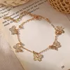 Temperamento oco borboleta anklets moda cadeia de pé ouro prata praia anklet para mulheres meninas jóias