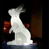 Giant 20ft opblaasbaar konijn Easter Bunny Model viel openbare ruimtes over de hele wereld binnen met LED -licht