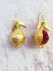 Dangle & Chandelier 2021 Women's Accessories Earrings Pomegranate Gold Crystal Hanging Fashion