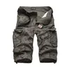 Baumwolle Herren Cargo Shorts Sommer Mode Camouflage Männlich Multi-Pocket Casual Camo Outdoor Tolling Homme Kurze Hosen 210714
