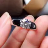 Мода Moissanite Rings для мужчин свадебное обручальное обручение Прекращенное ювелирные изделия 925 стерлингового серебра стерлингового серебра.