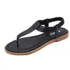 Summer Women Flats Sandals T Strap Flip Flops Women's Beach Shoes Ladies Soild Sandalias