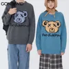 GONTHWID, jerséis de oso de punto, ropa de calle para hombres y mujeres, jersey informal de Hip Hop Harajuku, prendas de punto, Tops de moda, prendas de vestir de punto