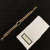 Gouden armband en ketting set dames luxe designer sieraden ketting eenvoudige ontwerpers armbanden heren brief kettingen cadeau D2109272HL