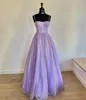 Sparkle Prom Dress 2022 Lilac Blue Pink Cekiny Spaghetti Robe de Soirée de Mariage Formalny Wieczór Nosić Suknia Baldgown Quinceanera Quince Sweet 15 Pageant Boning