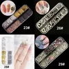 12 Gitter/Box 3D-Nagel-Strasssteine, Laser-Liebesherz-Schmetterlings-Nagel-Pailletten, gemischte Farben, glitzernde Glitzer-Flocken, Nagelkunst, bunte DIY-Design-Abziehbilder, Zubehör