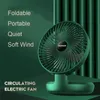 ZL0518 Favor de fiesta Ventilador de escritorio Mini USB Silencio Portátil Ajustable Plegable Viento suave 2 Engranajes Ventiladores Banco de energía Suministro Oficina Hogar Dormitorio Dispositivo de enfriamiento móvil