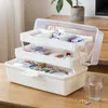 3 Layers Plastic Storage Box Medicine Organizer Multi-Functional Portable Cabinet Family C6C080X39 210922