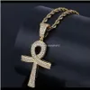 Pingentes entrega de pingentes 2021 colar sier hip hop moda masculina jóias chave de pingente de pingente gelado de zircão punk 18k manchas de ouro homens
