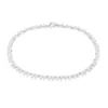 Monaco mode 1: 1 högkvalitativ vit triangel anklet, vackert inredda damer strand smycken romantisk gåva