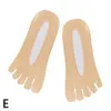 Socken Strumpfwaren Orthopädische Kompression Damen Zehen Ultra Low Cut Liner mit Gellasche Atmungsaktive Damen Fünf Finger308S