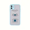 Lucky Eye Blue Evil Print Hard Card Carms для iPhone 12 13 Mini 11 Pro Max XR X XS 8 плюс ударопрочный чехол