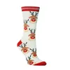 Unisex Kerstkousen Xmas Tree Elk Print Katoen Sokken Volwassen Tieners Mid-Calf Lengte Crew Sok Santa Claus Sneeuwvlokken Midden Buis Kous H911FRGL