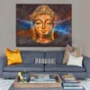 Modern Wall Art Buddha Painting Wall Pictures For Living Room Golden Buddha Quadro Decoration Posters and Prints
