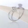 Clusterringen voor vrouwen S925 Sterling zilveren kubieke zirkonia ring bruids bruiloft verloving luxe fijne sieraden druppel 1628