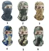 Camo balaclava hoed Volledige gezichtsmasker Outdoor Cycling helm voering dop tactische hoofdkappen buiten camping wandelhoofd sjaal tulband