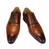 Chaussures Oxford faites à la main pour hommes, chaussures de mariage faites à la main, personnalisées, peuvent être personnalisées, noir ou marron, différentes couleurs, cuir véritable