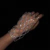 Linkketen stonefans ring charming vinger gaas gekoppelde armband sieraden femme voor dames hand mode luxe armbanden 2022 ontwerper wholeslae kent