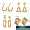 X&P Vintage Geometric Big Earrings Statement Gold Drop Earring For Punk Women Fashion Metal Hanging Dangle Earring Jewelry  Factory price expert design Quality