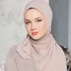 2022 Wholale 78 Цветов Ислам Малайзия Хиджаб Мусульманский Джоортте Пузырь Шифон Шарф Простые Сплошные Цветные Платки