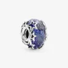 100 925 Sterling Silver Blue Galaxy Murano Glass Charms Fit Original European Charm Bracelet Mode Femmes Mariage Fiançailles Jew4983367