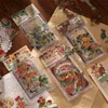 2022 Ny present Wrap Journal Diy Kawaii Butterfly Stationery Label Guld Blommor Dekorativa Klistermärken Scrapbooking Mobile Sticker