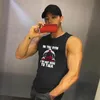 Vücut Geliştirme Erkekler Yaz Spor Atletler Tank Top Moda Erkek Spor Giyim Örgü Nefes Kolsuz Gömlek 210421