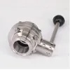 1-1 / 2 "38 мм SS304 из нержавеющей стали санитарно 1.5" Tri Clamp Butterfly Homebrew пива молочный продукт 210727