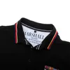 Fredd Marshall mens bordado polo camisa casual manga curta regular-cabide vantagem de algodão performance polo sólido camisa 039 210527