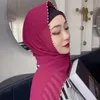 Vêtements ethniques Hijab écharpe sport Style serrure bord décontracté musulman dame couleur unie couvre-chef Turban femmes casquette