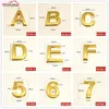 Modern Gold Color Plaque House Door Number English Letters El Address Digits Sticker Plastic Plate Sign ABS Other Hardware