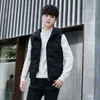 Man Höst Vinter 2021 Ny Duck Down Trend Waistcoat Ärmlös Vest Jacket förtjockad Mäns Coat Koreansk version Fashion G1108