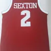 NCAA Alabama Crimson Tide College Collin #2 Sexton Jersey Home Red Stitched Collin Sexton baskettröjor Skjortor S-XXL