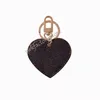 Dames sleutelhanger hart sleutelring schattige pu ketting tas charme boetiek auto houder ontwerp sleutelhang accessoires 9 kleuren