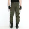 Cargo Pants Men Camo Military Style Tactical Joggers Knee Zipper Pockets Multi Cargo Trouser Green Male Army Camouflage Clothing 210518