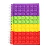 Fidget Brinquedos Espiral Notebook Computador Silicone Notebook Toy School Family University Office