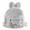 Skolväskor Kids Toddler Plush Ryggsäck Söt öron Kindernväska Vinter varm fleece Daypack Outdoor Travel For Boys Girls6338463