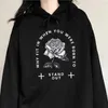 Vinter Casual Kvinna Punk Dark Street Stor Storlek Lös Gotisk Rose Letter Tryckt Ins Långärmad Vintage Sweatshirt 210608